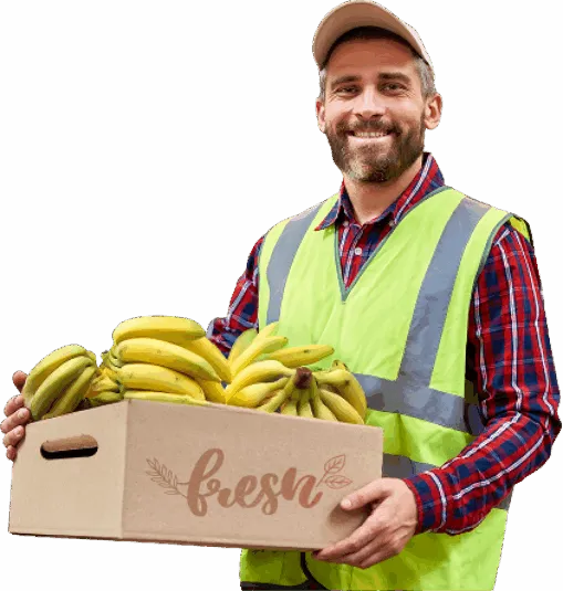 Man carrying Bananas